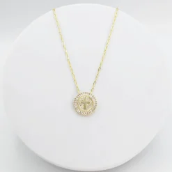 Treasure Jewels, Inc. Jewelry*Grace cross Gold Necklace