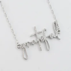 Treasure Jewels, Inc. Jewelry*Grateful Silver Necklace
