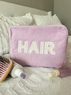 KenzKustomz Handbags*Hair XL - Lilac Terry Cloth