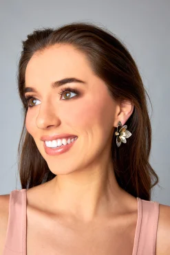 Treasure Jewels Jewelry*Half Margarita Stud Earrings - Gold