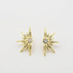 Treasure Jewels, Inc. Jewelry*Half Stellar Gold Earring