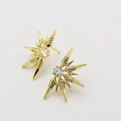 Treasure Jewels, Inc. Jewelry*Half Stellar Gold Earring