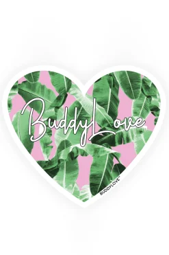 BuddyLove Clothing Label Home & Gift*Hearts of Palm Sticker