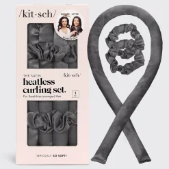 KITSCH Beauty*Heatless Hair Curler in Satin - Charcoal