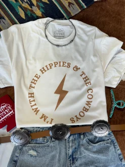 Wild Junkie Tops*Hippies & Cowboys Graphic Tee