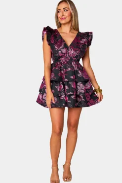 BuddyLove Clothing Label Wedding Guest | Mini Dresses*Hudson Elastic Waist Mini Dress - Raspberry Fizz