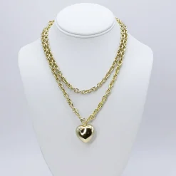 Treasure Jewels, Inc. Jewelry*Infinity Heart Chain Gold Necklace
