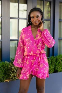 BuddyLove Clothing Label Rompers*Jace Long Sleeve Romper - Baton Rouge