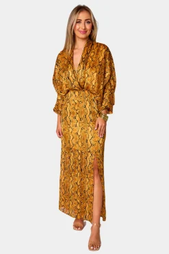 BuddyLove Clothing Label Long Sleeve Dresses | Maxi Dresses*Jude Long Sleeve Maxi Dress - Snake Charmer
