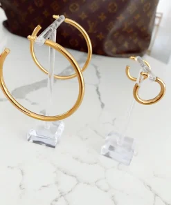 Chansuttpearls Jewelry*LARGE GOLD HOOPS