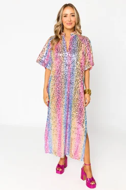 BuddyLove Clothing Label Short Sleeve Dresses | Sequin Dresses*Leighton Sequin Midi Dress - Loving Me