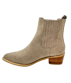 Naughty Monkey Shoes*Leonor Suede Ankle Boot in Taupe