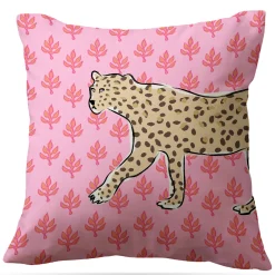 CB Studio Home & Gift*Leopard Flora Indoor/Outdoor Pillow - Square