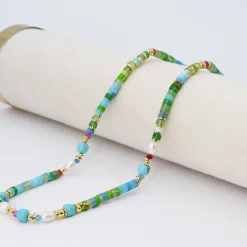 Treasure Jewels, Inc. Jewelry*Lilly Pad Gemstone Necklace