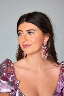 Linny Co Jewelry | Bride To Be Dresses*xx BL Lola Statement Earrings - Stained Glass