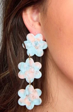 Linny Co Jewelry*xx BL Zoey Statement Earrings - Shell