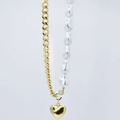 Treasure Jewels, Inc. Jewelry*Majestic Heart Pearl Necklace