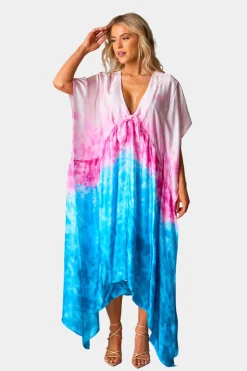 BuddyLove Clothing Label Short Sleeve Dresses | Vacation Dresses*Mamie Caftan Maxi Dress - Shoreline