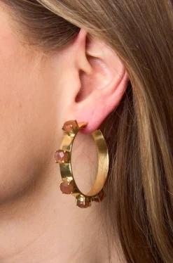 Ever Alice Jewelry*Maria Statement Earrings - Peach