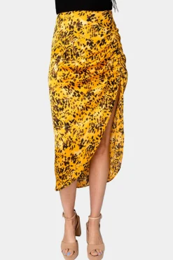 BuddyLove Clothing Label Bottoms | Midi Dresses*Marie Zip Fron Midi Skirt - Tortoiseshell