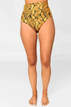 BuddyLove Clothing Label Swim | Swim*Marion High-Waisted Bikini Bottoms - Snake Charmer