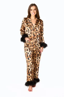 BuddyLove Clothing Label Pajamas*Mckenna Feather Trim Pajama Set -
