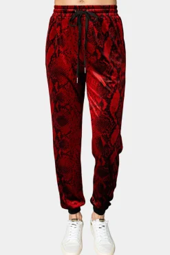 BuddyLove Clothing Label Pajamas | Bottoms*Meadow Velour Joggers - Lava Rock
