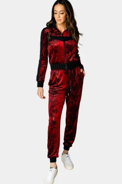 BuddyLove Clothing Label Pajamas | Bottoms*Meadow Velour Joggers - Lava Rock