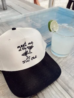 KenzKustomz Hats*Meet Me at the Tini' Club - Black Vintage Trucker Hat
