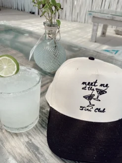 KenzKustomz Hats*Meet Me at the Tini' Club - Black Vintage Trucker Hat