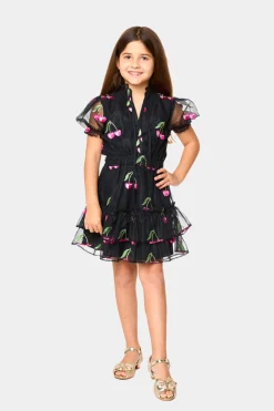 BuddyLove Clothing Label Tween | Tween + Girls*Mini Clementine Girls Dress - Wild Cherries