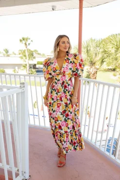 BuddyLove Clothing Label Wedding Guest | Maxi Dresses*Miranda Puff Sleeve Maxi Dress - Vanity