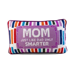 Furbish Studio Home & Gift*Mom Rules Needlepoint Pillow