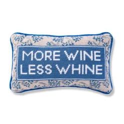 Furbish Studio Home & Gift*More Wine Needlepoint Pillow