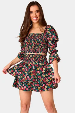 BuddyLove Clothing Label Sets*Nelly Smocked Two-Piece Set - Botanical