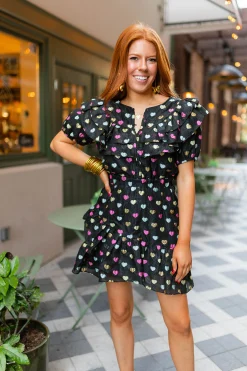 BuddyLove Clothing Label Short Sleeve Dresses | Mini Dresses*Norma Ruffle Sleeve Mini Dress - Nobodys Darling