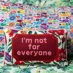 Furbish Studio Home & Gift*Not For Everyone Needlepoint Pillow