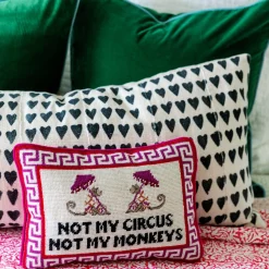 Furbish Studio Home & Gift*Not My Circus Needlepoint Pillow