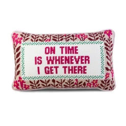 Furbish Studio Home & Gift*On Time Needlepoint Pillow