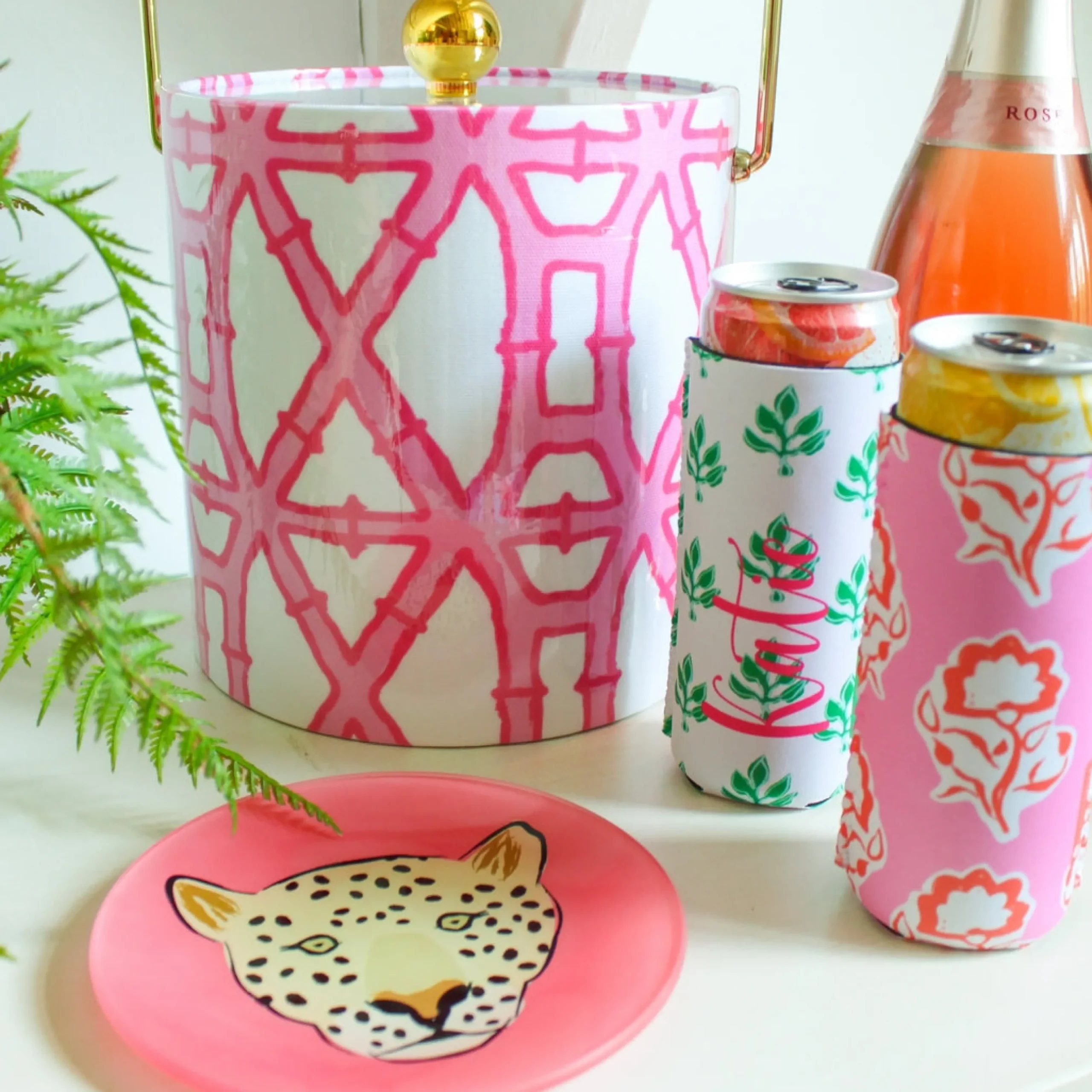 CB Studio Home & Gift*Palm Leaves Ice Bucket