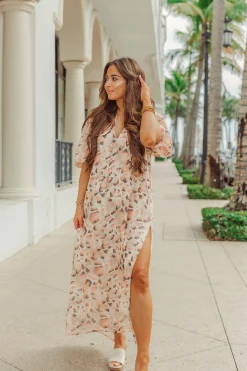 BuddyLove Clothing Label Short Sleeve Dresses | Brunch Dresses*Pamela Caftan Maxi Dress -
