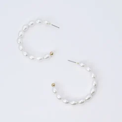 Treasure Jewels, Inc. Jewelry*Pearl Chic Hoop Earring