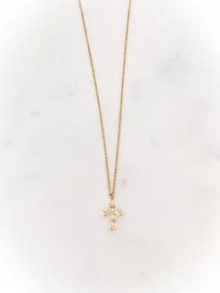 Idlewild Everyday Jewelry*Pearl Cross Necklace
