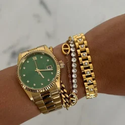 Chansuttpearls Jewelry*PEARL GOLD WATCH BAND BRACELET