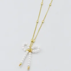 Treasure Jewels, Inc. Jewelry*Pretty Pearl Bow Necklace
