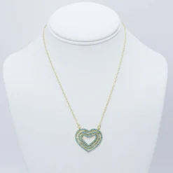 Treasure Jewels, Inc. Jewelry*Pure Love Crystal Turquoise Necklace
