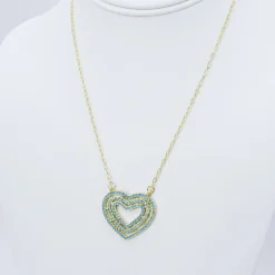 Treasure Jewels, Inc. Jewelry*Pure Love Crystal Turquoise Necklace