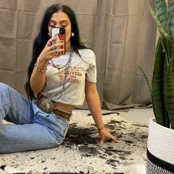 Wild Junkie Tops*Raisin' Hell Bull Skull Graphic Tee
