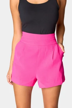 BuddyLove Clothing Label Bottoms*Renzo High-Waisted Shorts - Azalea