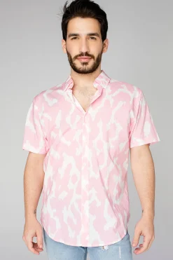 BuddyLove Clothing Label Tops*Robert Button Down Dress Shirt - Abstract